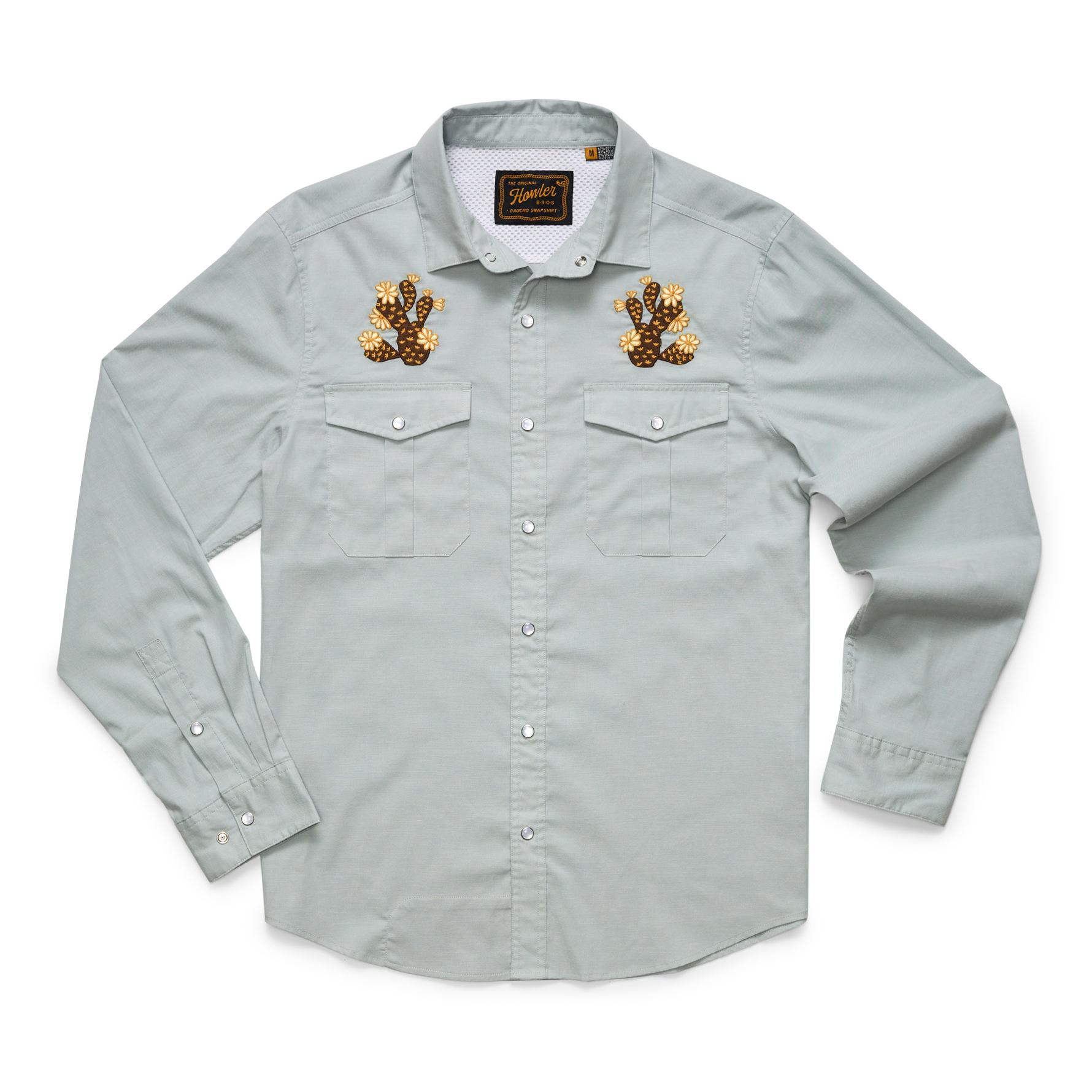 Howler Brothers Gaucho Snapshirt Men's in Prickly Pears